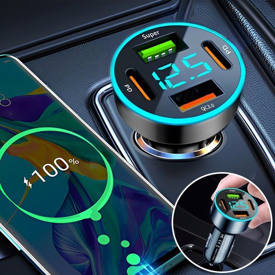 Chargeur Allume Cigare 4 - en - 1 | Rapido - Fallaitipenser auto accessoires