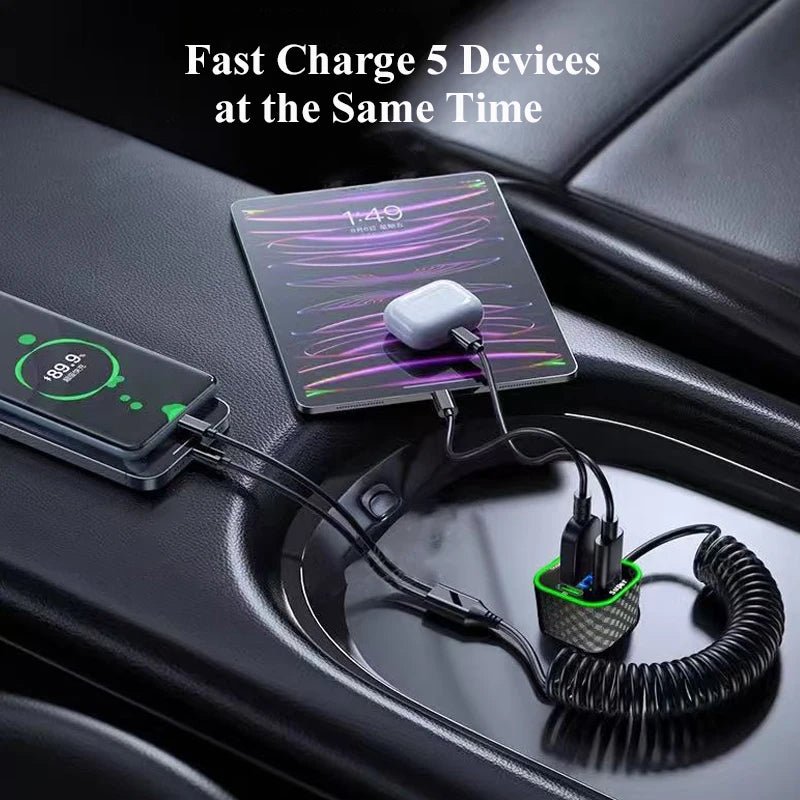 Chargeur allume - cigare spiral 5 - 1 - Fallaitipenser auto accessoires