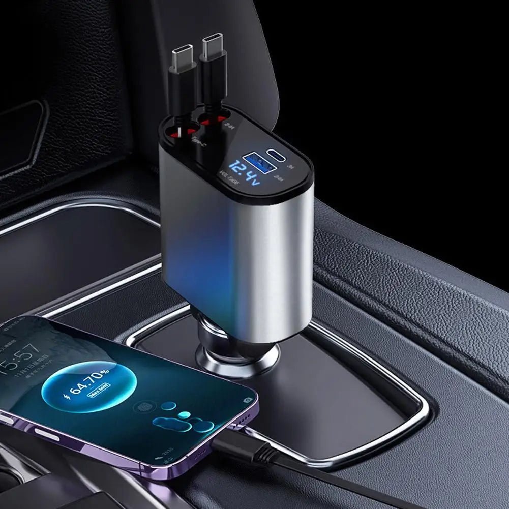 Chargeur allume cigare/2X rétractable™ - Fallaitipenser auto accessoires