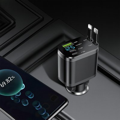 Chargeur allume cigare | fils rétratable - Fallaitipenser auto accessoires