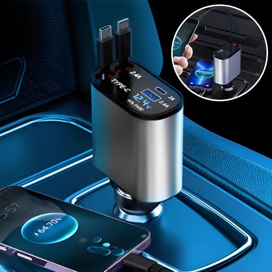 Chargeur allume cigare/2X rétractable™ - Fallaitipenser auto accessoires