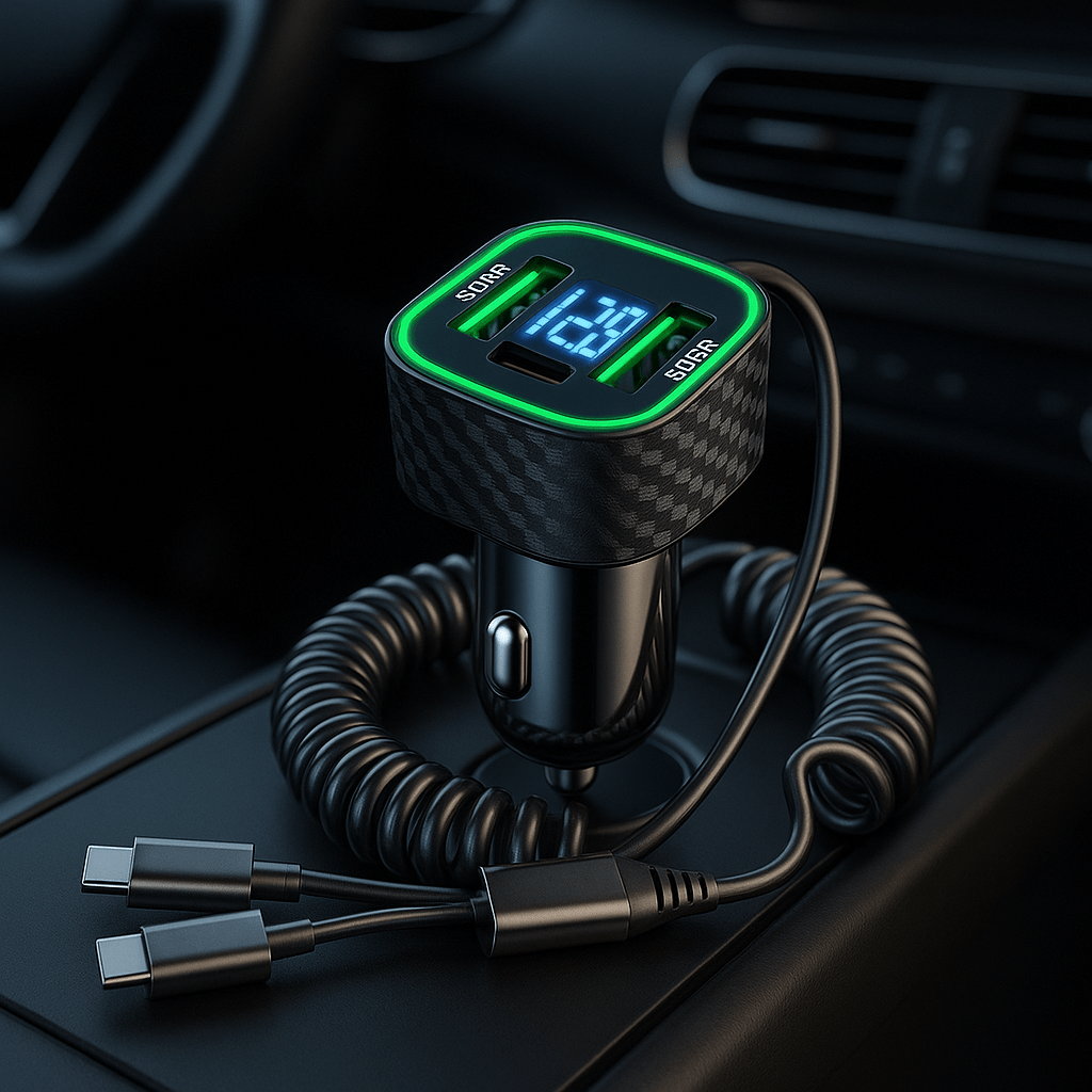 chargeur allume cigare/fil à ressort™ - Fallaitipenser auto accessoires